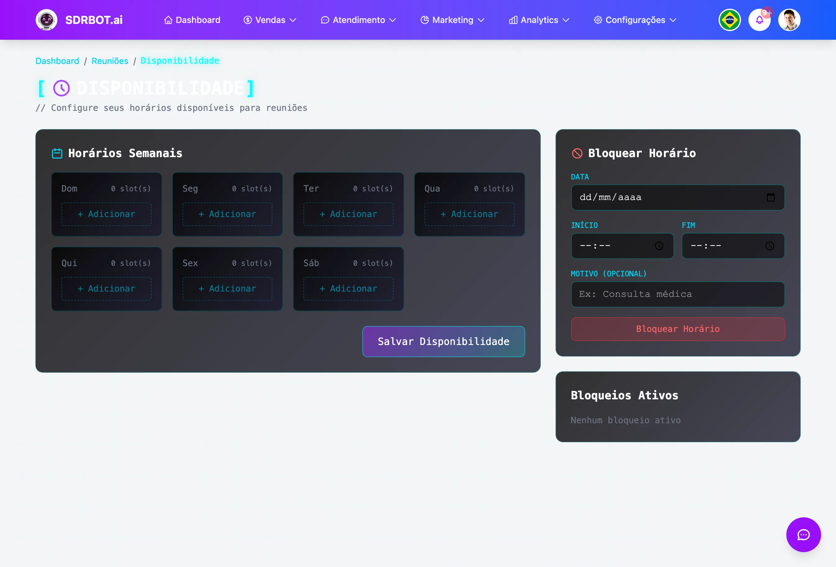 Distribuição automática no painel do SDRBOT.ai